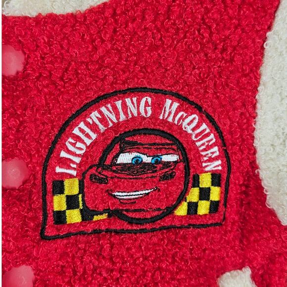 DISNEY PIXAR HYBRID APPAREL LIGHNING MCQUEEN BUTTON-UP HOODIE SWEATER SIZE 12M - Picture 6 of 10